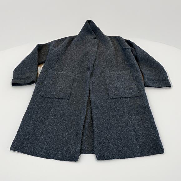 Vince Jackets & Blazers - Vince Womens Black Long Brushed Wool Alpaca One Button Jacket Overcoat M $695